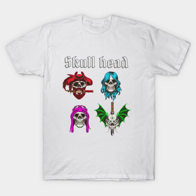 skull head retro killer T-Shirt by girls store